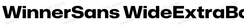 WinnerSans WideExtraBold字体转换